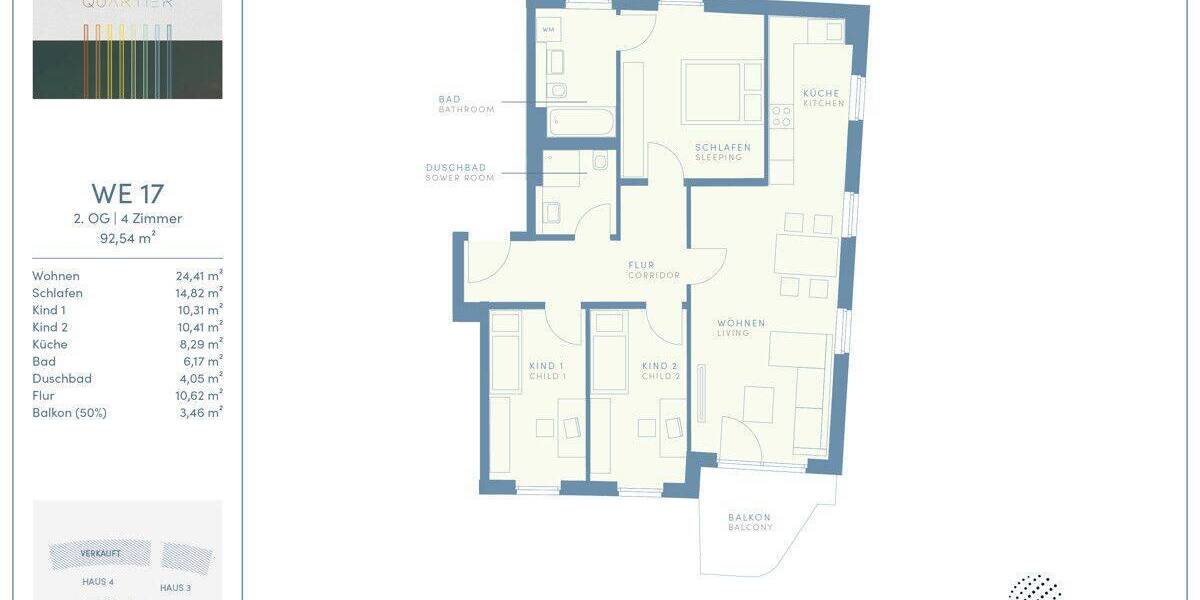Etagenwohnung Erding - 4 Zimmer, 92 m&sup2;, 755.000&euro; | Angebot:26800396
