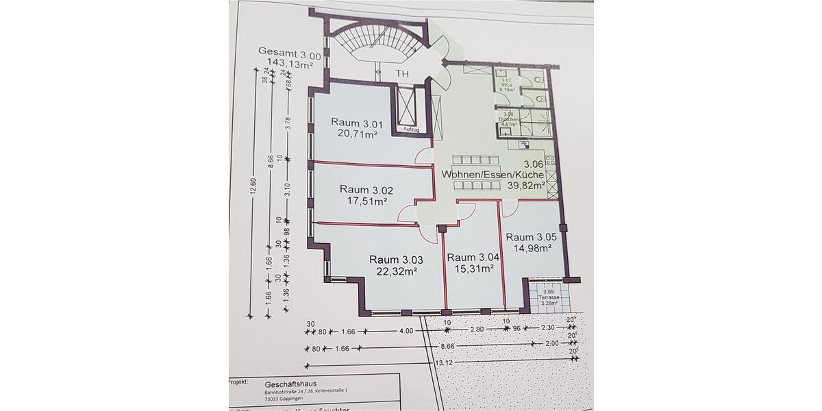 Etagenwohnung Göppingen - 5 Zimmer, 142 m&sup2;, 385.000&euro; | Angebot:27120248