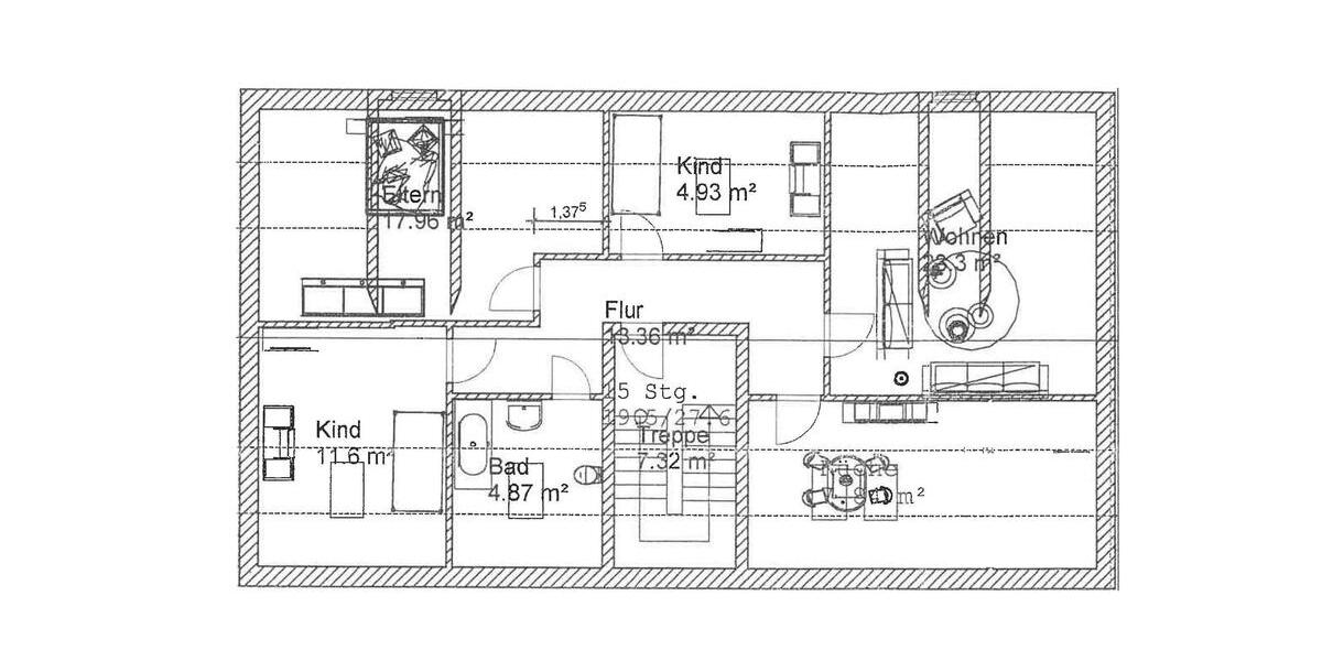 Dachgeschoßwohnung Salzatal - 3.5 Zimmer, 96 m&sup2;, 669&euro; | Angebot:21490793