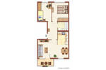 Etagenwohnung Halle (Saale) Westliche Neustadt - 3 Zimmer, 56 m&sup2;, 310&euro; | Angebot:26247635