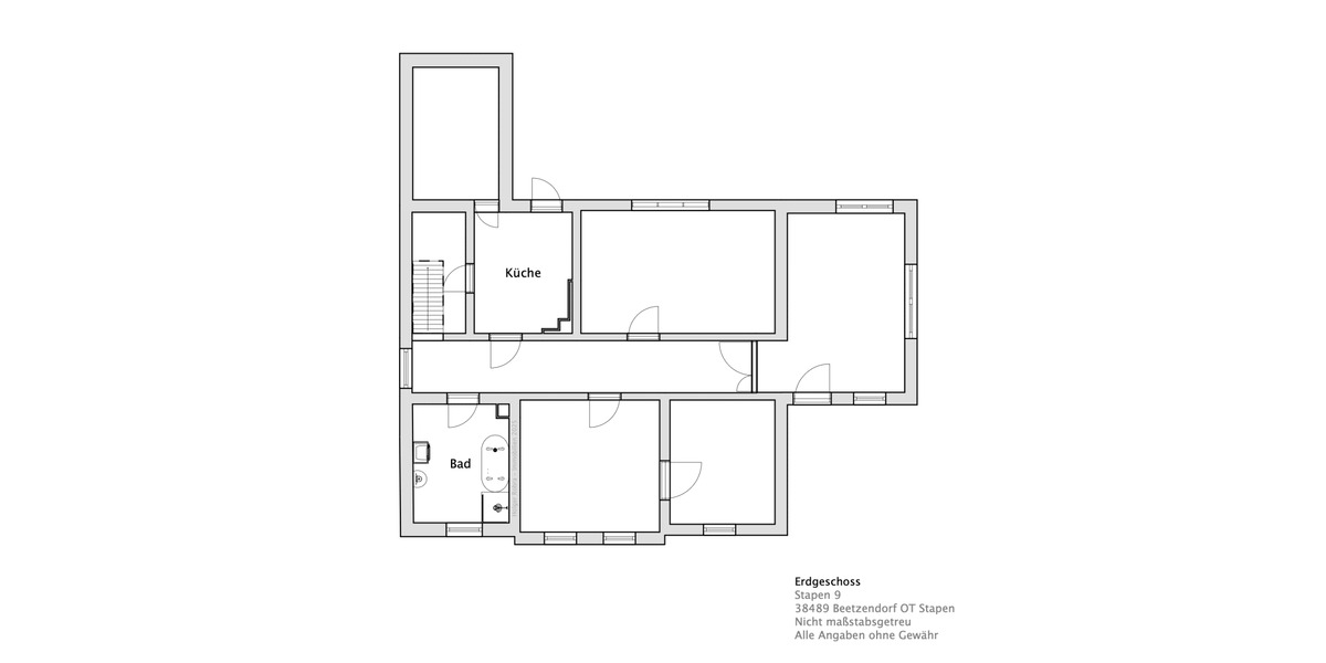 Einfamilienhaus Beetzendorf Stapen - 6 Zimmer, 114 m&sup2;, 162.000&euro; | Angebot:25779604
