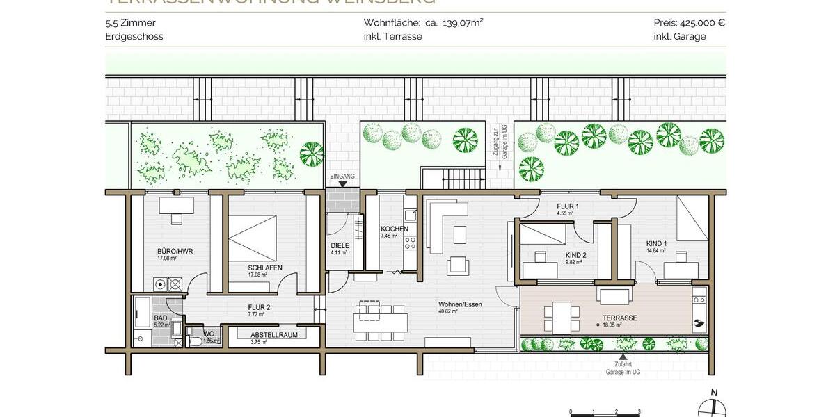 Exklusive 5,5-Zimmer-Terrassenwohnung in Weinsberg 5 zimmer
