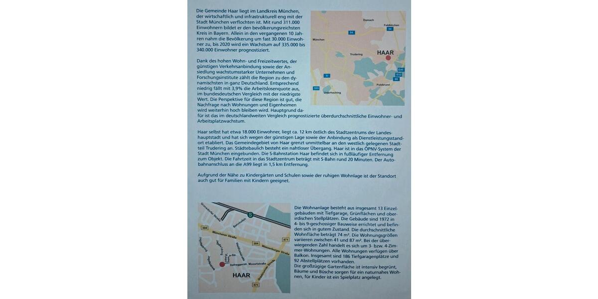 Etagenwohnung Gröbenzell - 1 Zimmer, 41 m&sup2;, 265.000&euro; | Angebot:25172744