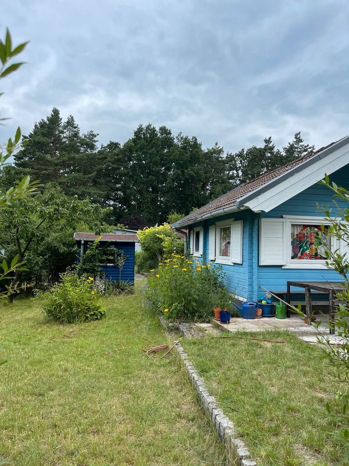 Garten mit 2 schönen Holzhäusern in Lichtenow bei Berlin