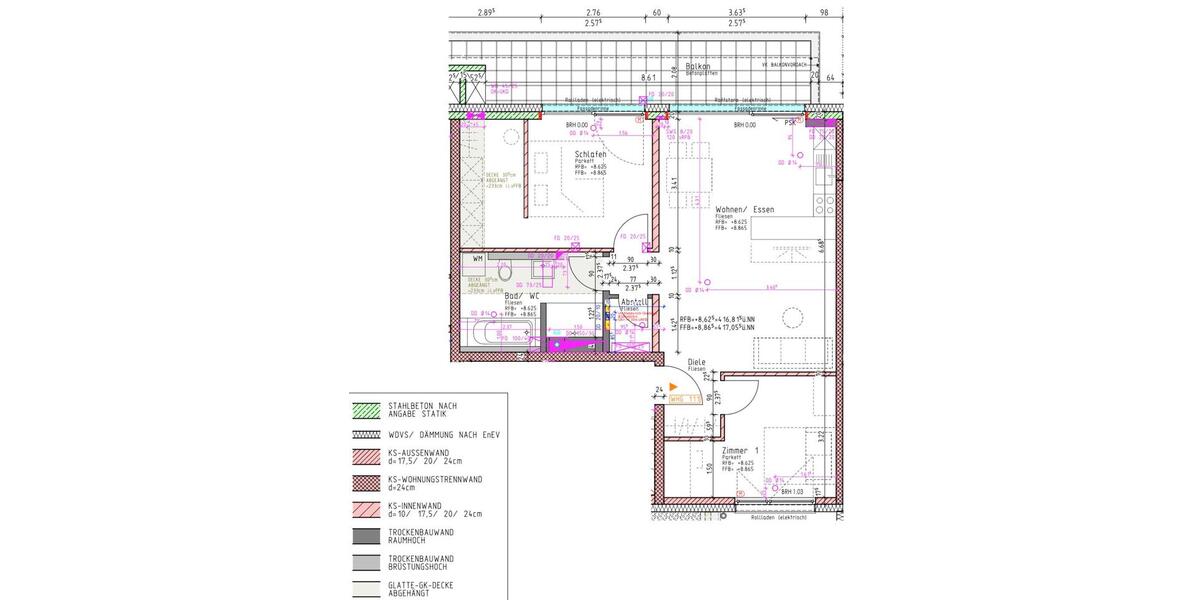 3‑Zimmer Penthouse Wohnung, Bj. 2021, 3. OG, Balkon, TG-Stellpl. 3 zimmer