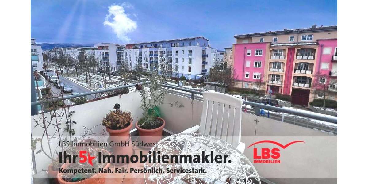 Etagenwohnung Freiburg Lehen - 2 Zimmer, 59 m&sup2;, 370.000&euro; | Angebot:25562772