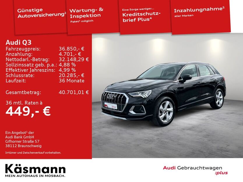 Audi Q3 47.125 km 36.850 € Mosbach 74821