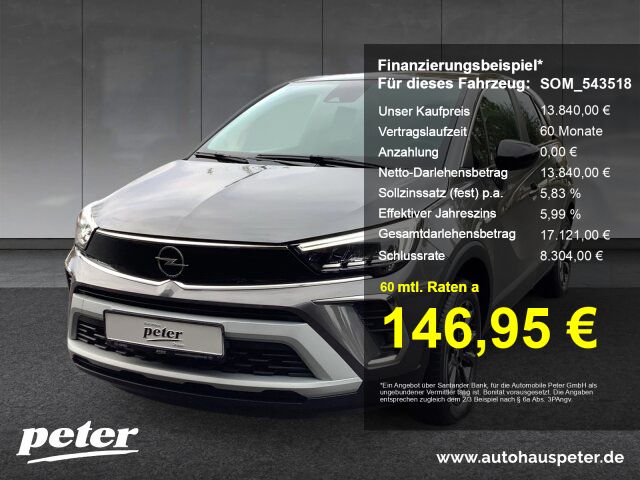 Opel Crossland (X) 76.519 km 13.840 &euro; Nordhausen 99734