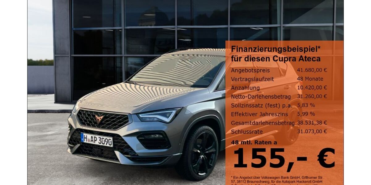 Cupra Ateca 15.200 km 39.980 &euro; Laatzen 30880