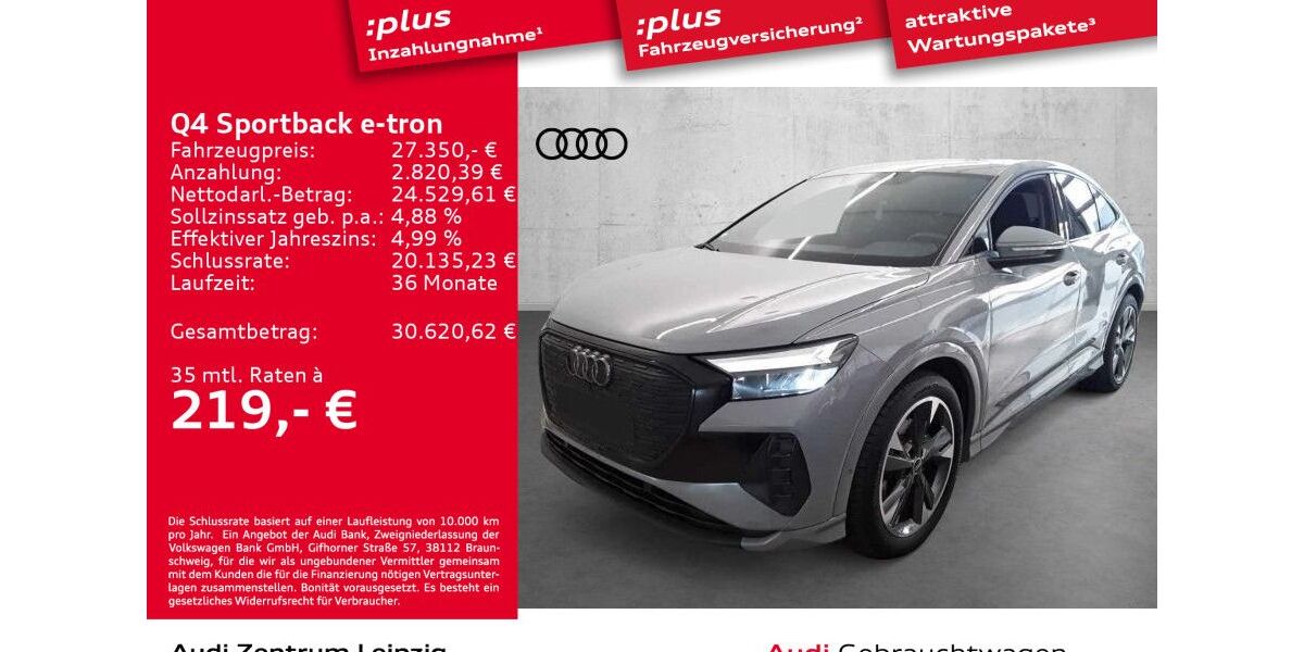 Audi Q4 e-tron 28.391 km 27.350 &euro; Leipzig 04129