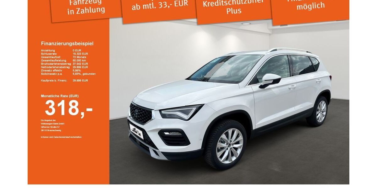 Seat Ateca 4.370 km 27.590 &euro; Kaufbeuren 87600