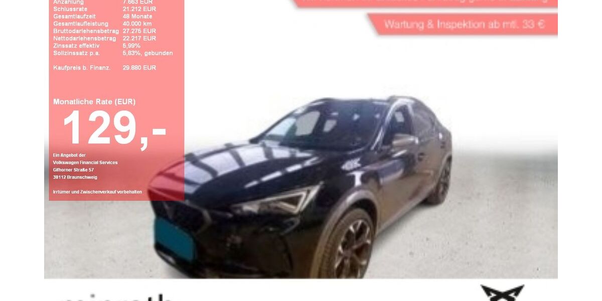 Cupra Formentor 37.574 km 29.880 &euro; Moers-Hülsdonk 47441