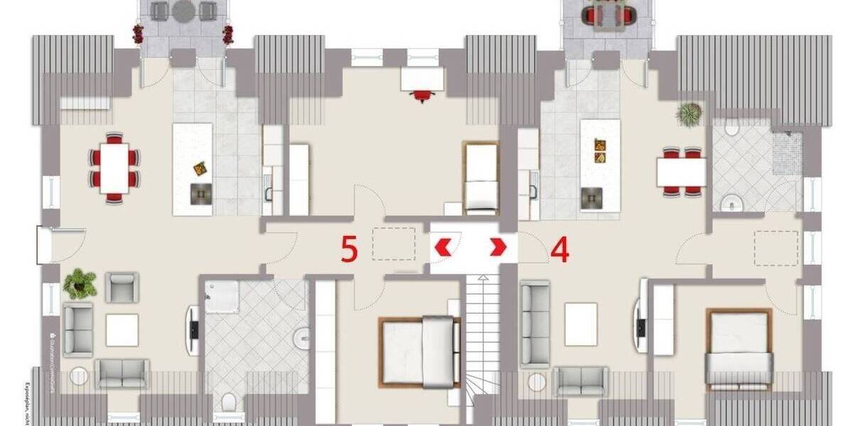 Etagenwohnung Wyk - 2 Zimmer, 61 m&sup2;, 475.000&euro; | Angebot:25670111