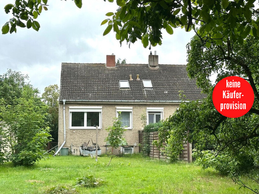 HORN IMMOBILIEN ++ Gellendin bei Anklam, kleine Doppelhaushälfte für fleißige Hände, ruhige Lage 4 zimmer