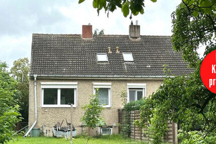 HORN IMMOBILIEN ++ Gellendin bei Anklam, kleine Doppelhaushälfte für fleißige Hände, ruhige Lage - Haus Anklam / Gellendin Gellendin | Angebot:23087628