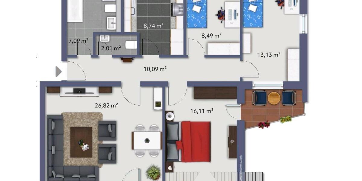 Dachgeschoßwohnung Bad Langensalza - 4 Zimmer, 92 m&sup2;, 819&euro; | Angebot:25333292