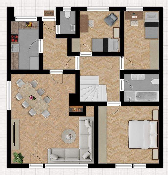 Gelegenheit in Düsseldorf-Angermund - DG-Ausbau vorbereitet! Reihenendhaus mit Garage 4 zimmer