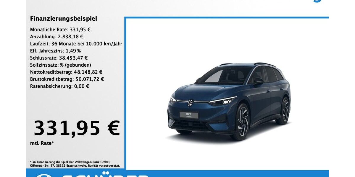 VW ID.7 6.716 km 54.487 &euro; Dießen am Ammersee 86911