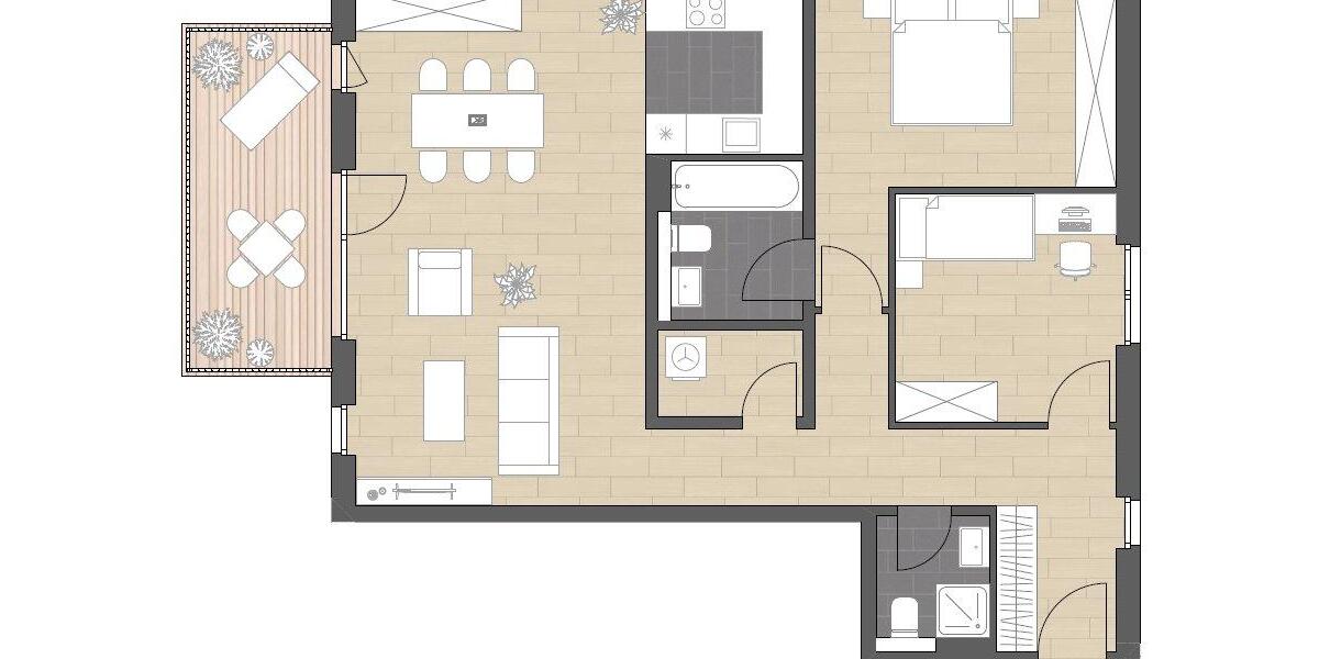 Etagenwohnung Bad Kreuznach Bad Münster am Stein-Ebernburg - 3 Zimmer, 95 m&sup2;, 1.315&euro; | Angebot:26547137