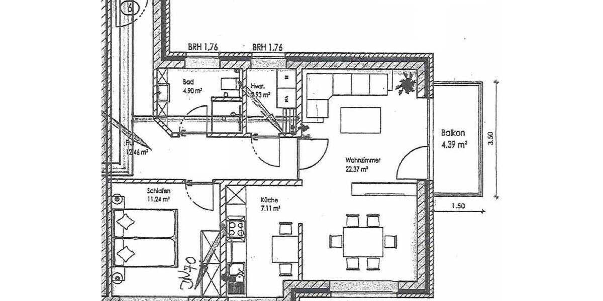 Etagenwohnung Dinklage - 2 Zimmer, 65 m&sup2;, 550&euro; | Angebot:26434878