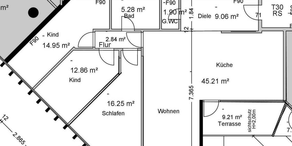 Etagenwohnung Dortmund Mitte - 4 Zimmer, 136 m&sup2;, 950&euro; | Angebot:25643816