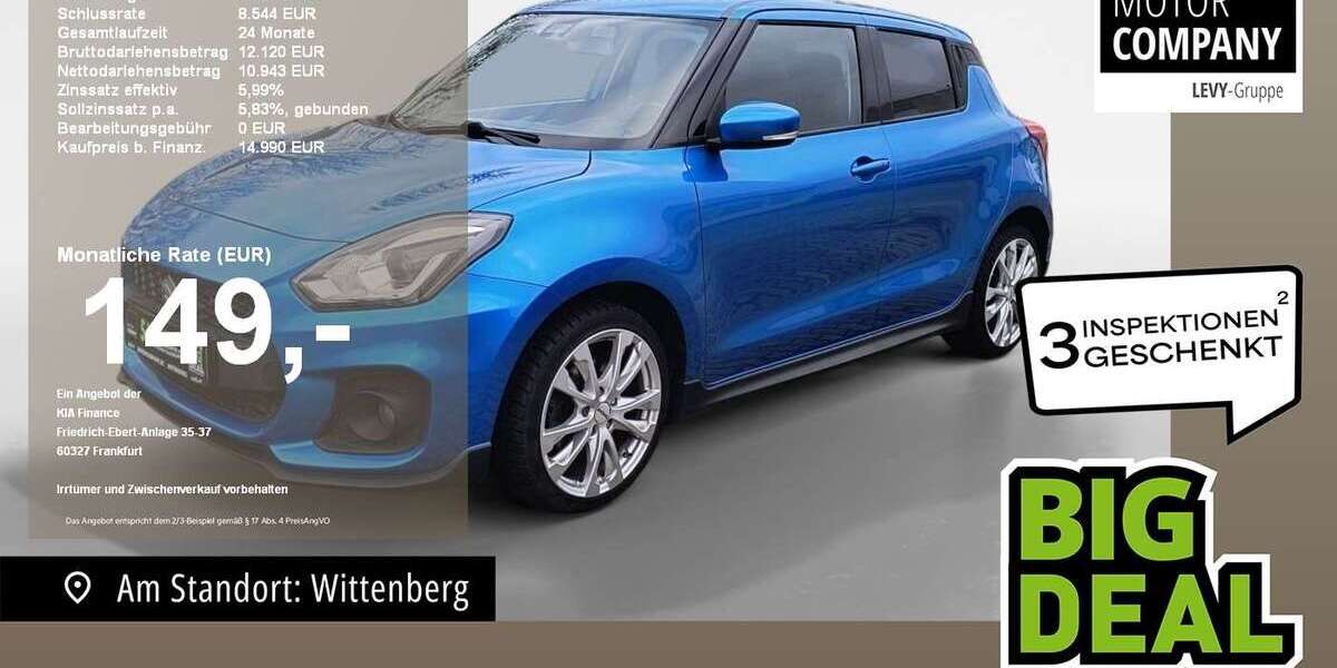 Suzuki Swift 75.400 km 14.990 &euro; Wittenberg Lutherstadt 06886