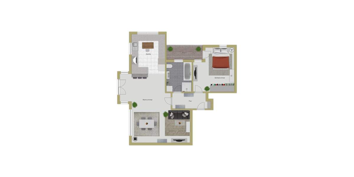 Etagenwohnung Bad Waldsee - 2 Zimmer, 65 m&sup2;, 219.000&euro; | Angebot:25820248