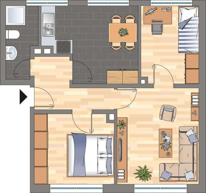 Wohnung zum Mieten in Wilhelmshaven 379 € 54.46 m²