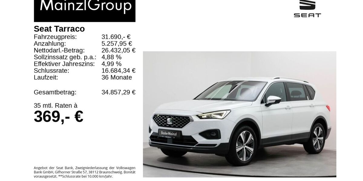 Seat Tarraco 54.500 km 30.420 &euro; Feldkirchen/Westerham 83620