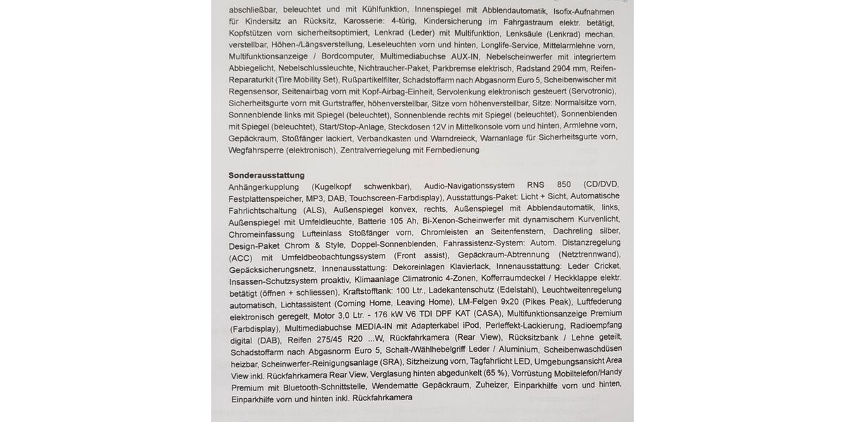 VW Touareg 207.030 km 13.499 &euro; Kleve 47533