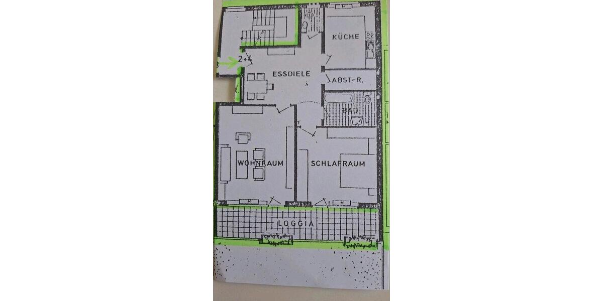 Etagenwohnung Bad Oeynhausen Dehme - 2.5 Zimmer, 88 m&sup2;, 530&euro; | Angebot:26602717