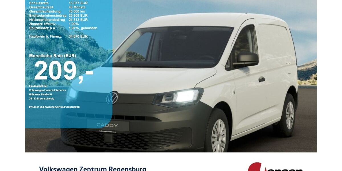VW Caddy 4.900 km 34.570 &euro; Regensburg 93053