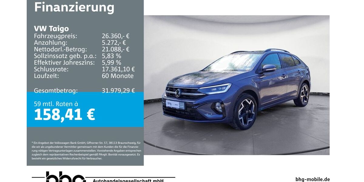 VW Taigo 10.399 km 25.760 &euro; Durmersheim 76448