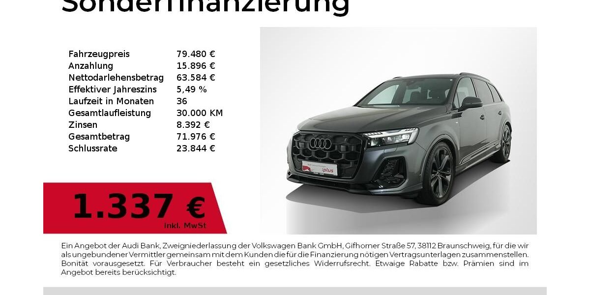 Audi Q7 14.462 km 79.480 &euro; Nürnberg 90441