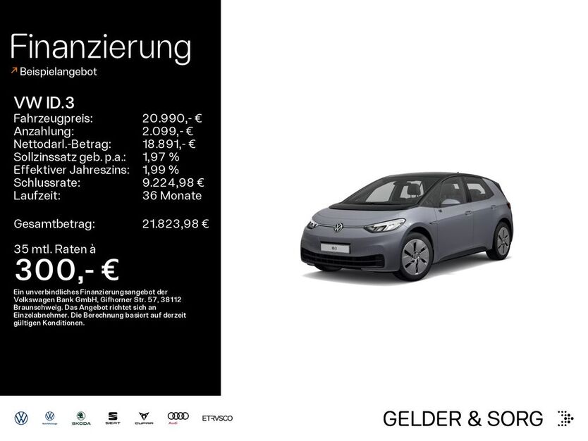 VW ID.3 40.883 km 20.990 € Haßfurt 97437