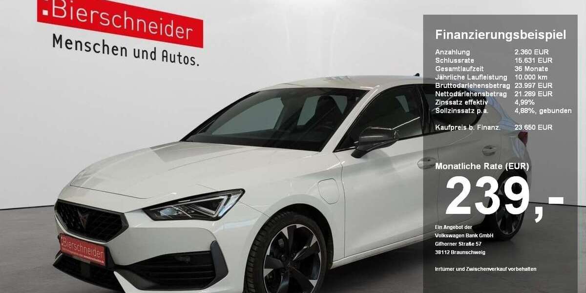 Cupra Leon 52.110 km 22.950 &euro; Regensburg 93055