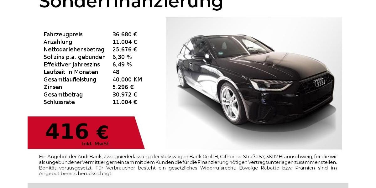 Audi A4 50.900 km 36.680 &euro; Nürnberg 90411