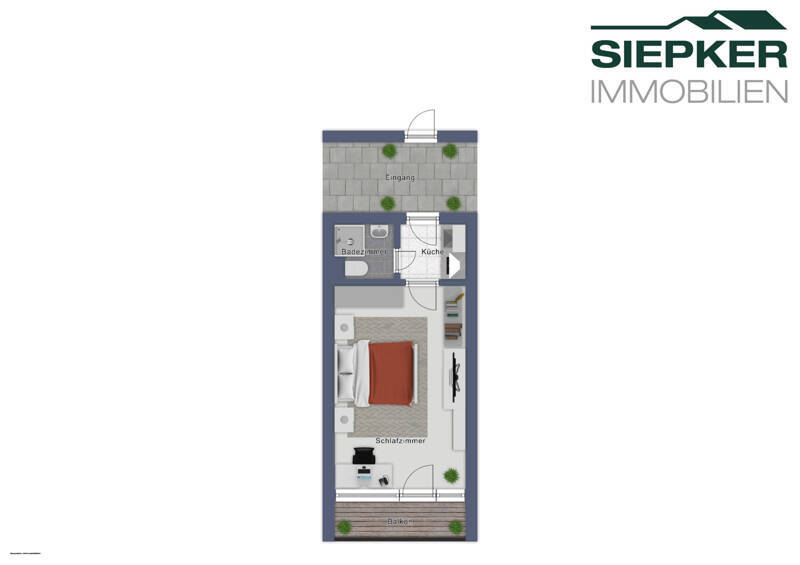 1-Zimmer-Wohnung mit Balkon - ideal für Singles und Studenten in Hannover - Nähe MHH 1 zimmer
