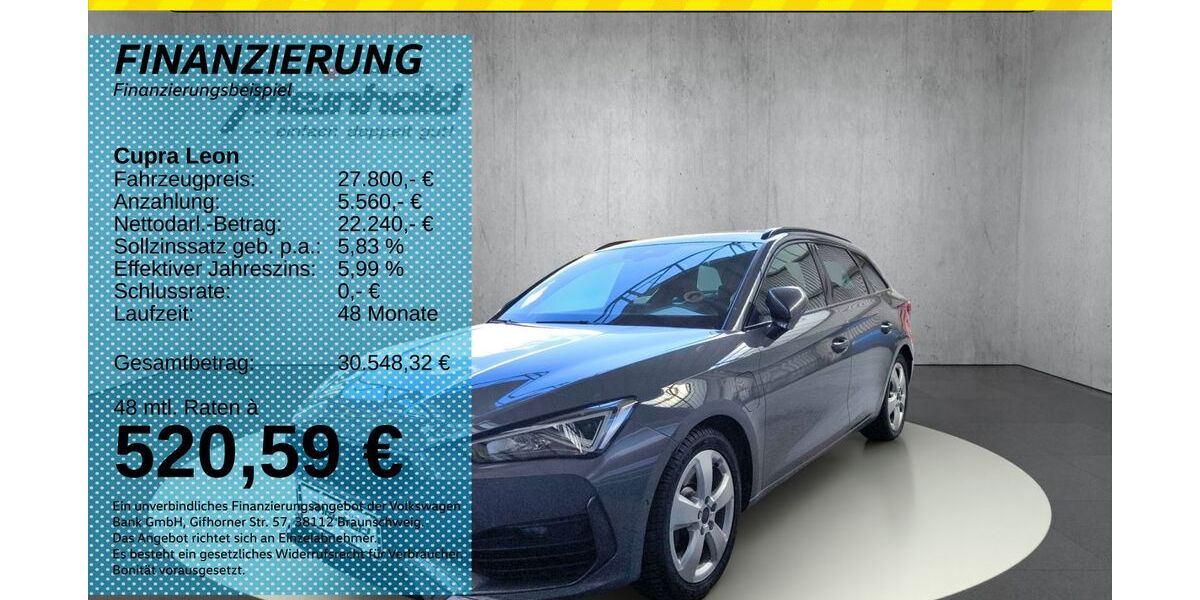 Cupra Leon 31.990 km 27.800 &euro; Auerbach/Rebesgrün 08209