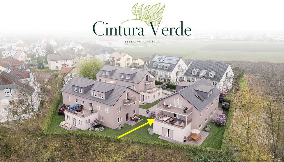 NEUBAU: Ingolstadt-Süd (Hundszell) 2-ZKB-Wohnung (1. OG, Aufzug) mit Süd-Dachterrasse (27,12m²)!