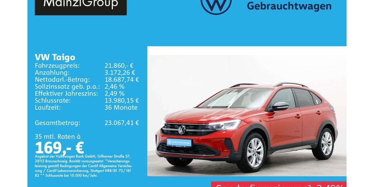 VW Taigo 22.900 km 21.860 &euro; Feldkirchen/Westerham 83620
