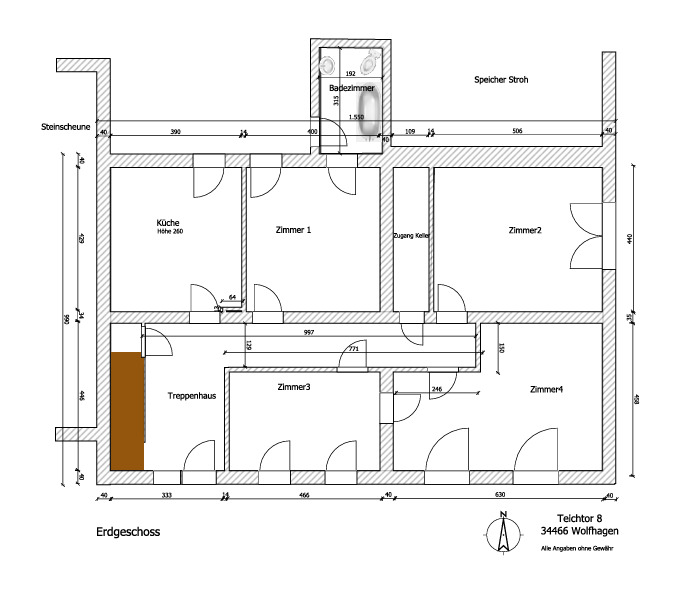 Großer Resthof mit 2 Fam.Haus, Stallungen, Scheune, Garagen & ca. 2.300m² Grundstück - Bauernhaus, Landhaus Wolfhagen | Angebot:26991162