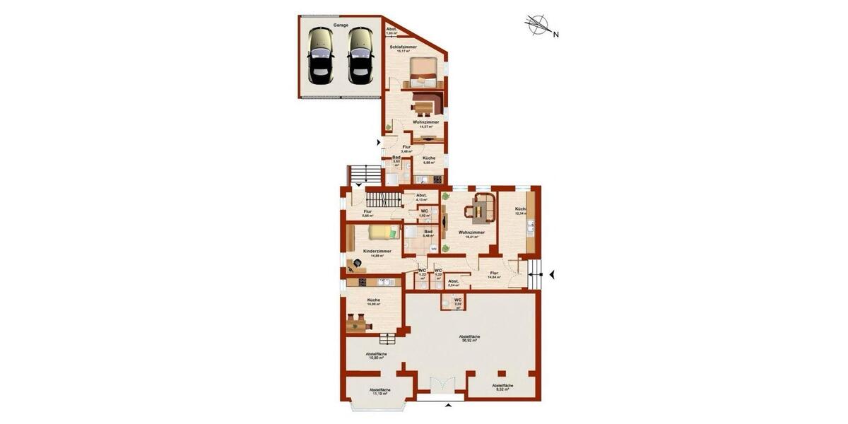 Mehrfamilienhaus, Wohnhaus Butjadingen - 11 Zimmer, 386 m&sup2;, 450.000&euro; | Angebot:27297096