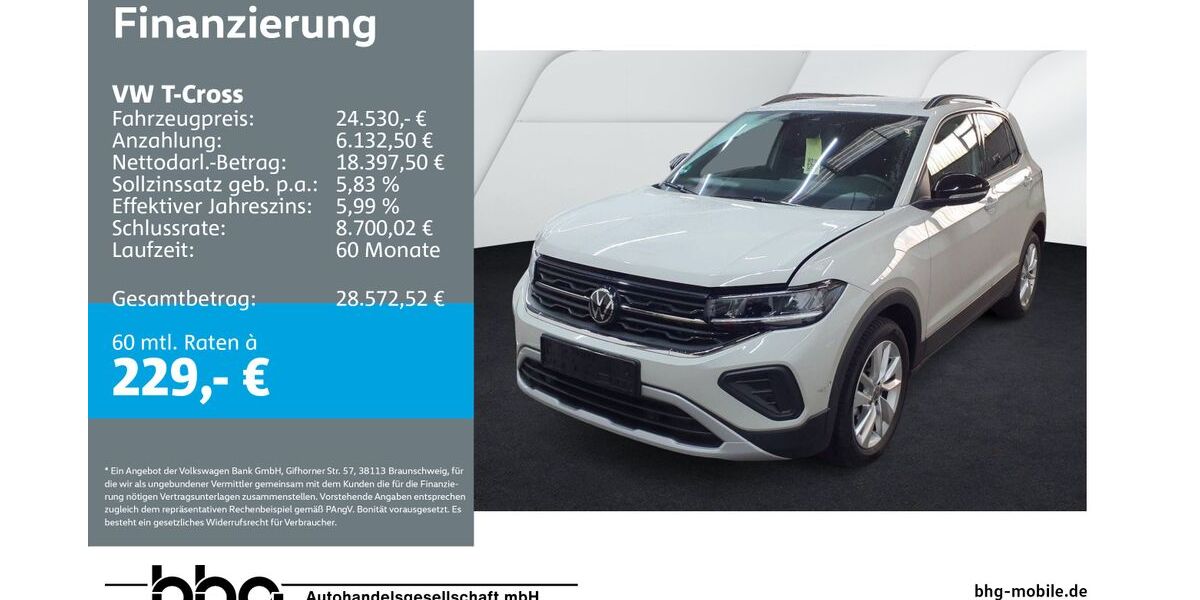 VW T-Cross 11.761 km 24.530 &euro; Metzingen 72555