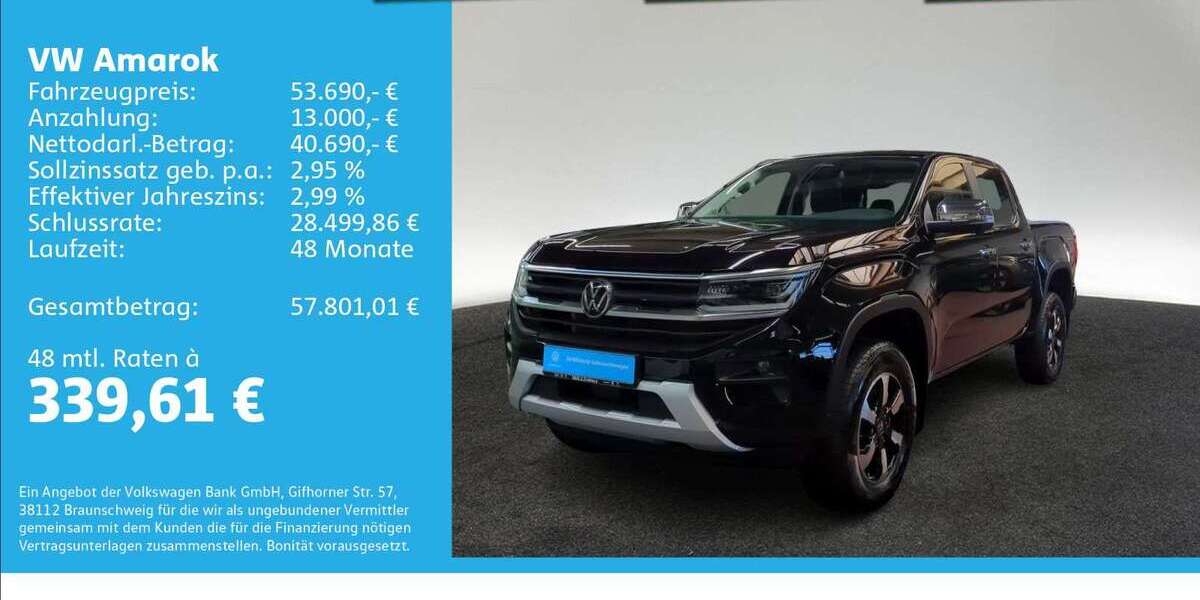 VW Amarok 2.306 km 53.690 &euro; Ulm 89079