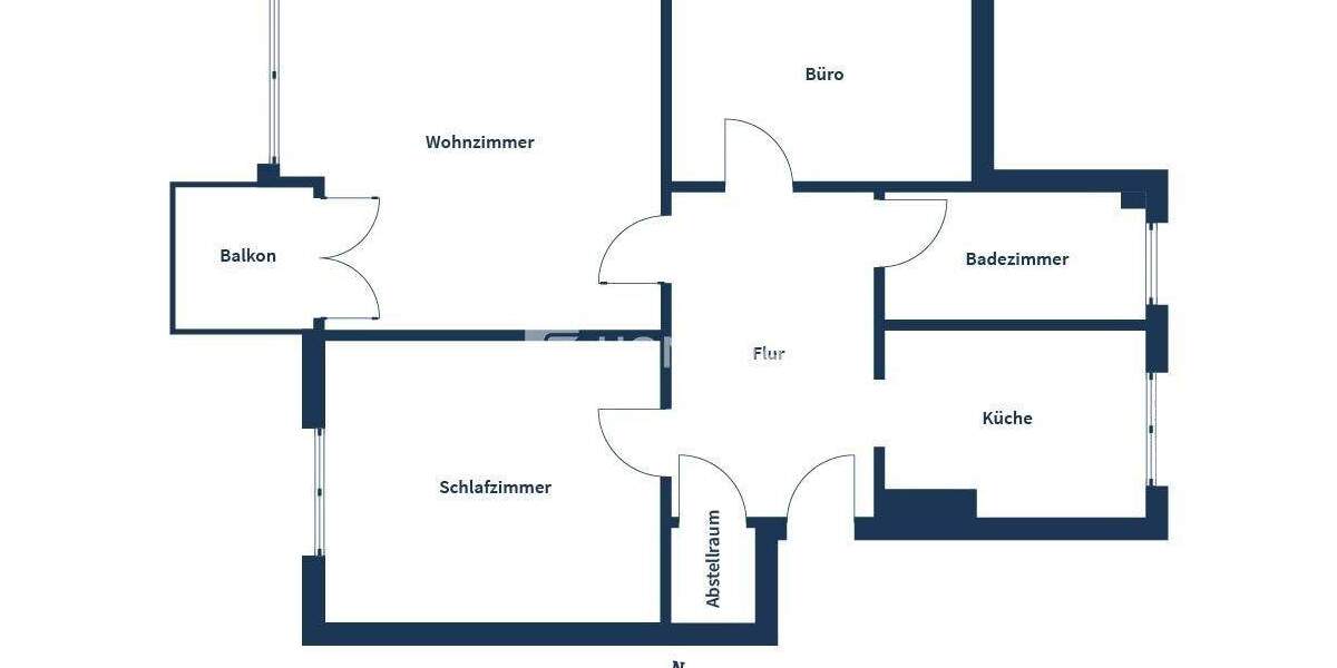 Etagenwohnung Wolfsburg Detmerode - 3 Zimmer, 66 m&sup2;, 169.900&euro; | Angebot:25400435