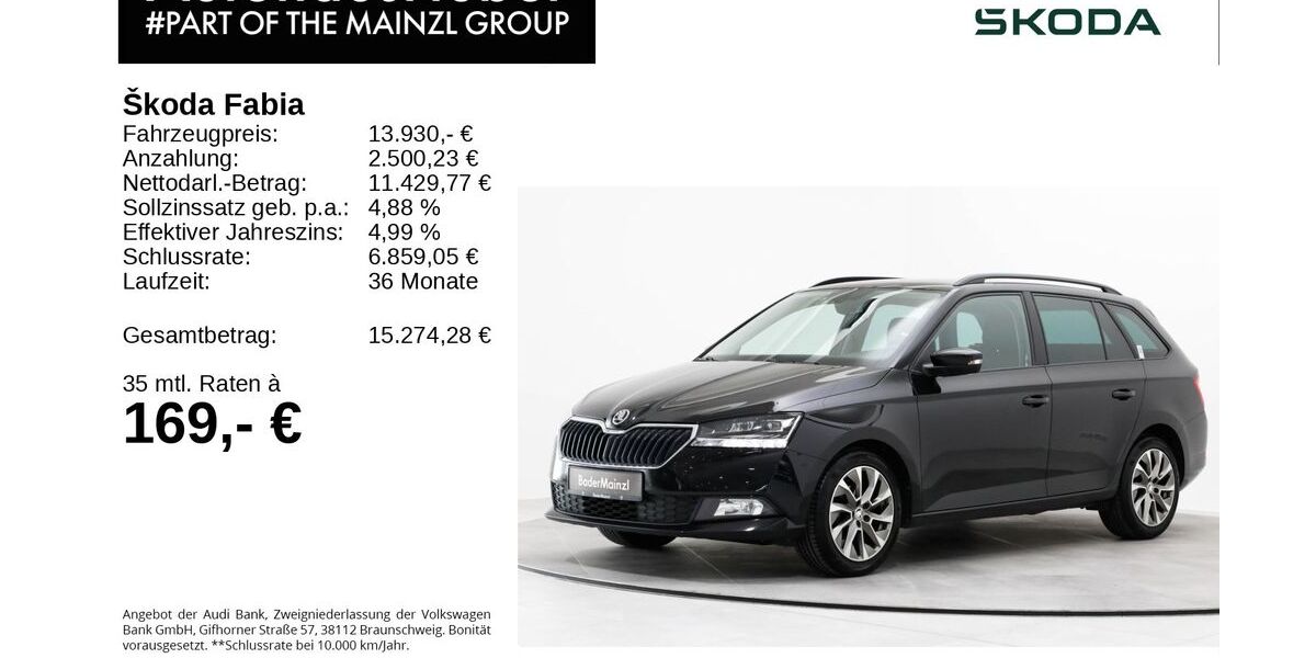 Skoda Fabia 93.647 km 13.930 &euro; Bad Reichenhall 83435