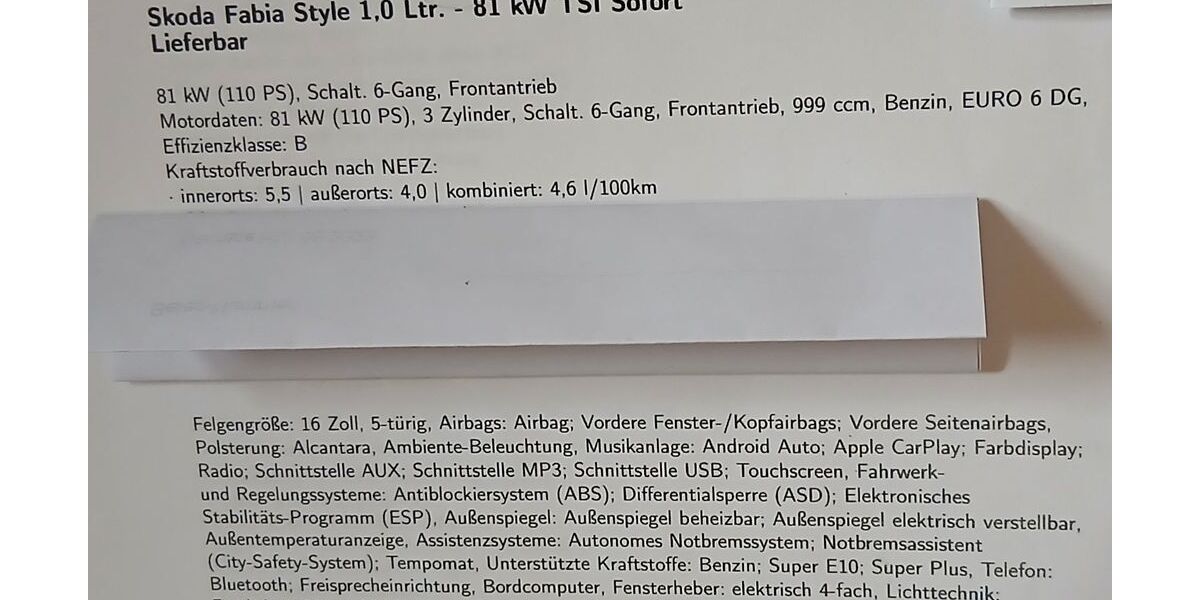 Skoda Fabia 25.000 km 14.300 &euro; Großaitingen 86845