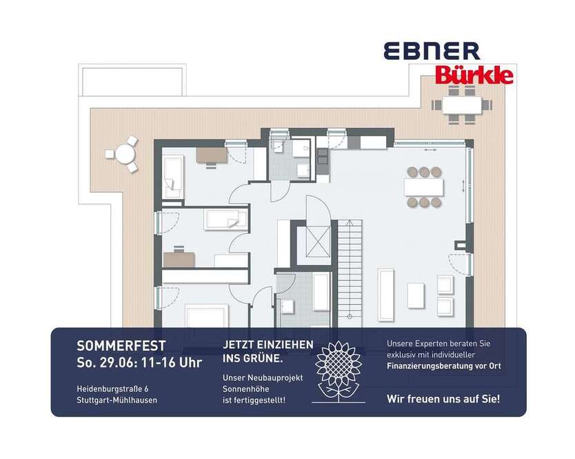 Wohnung zum Kaufen in Stuttgart 918.900 € 138.82 m²