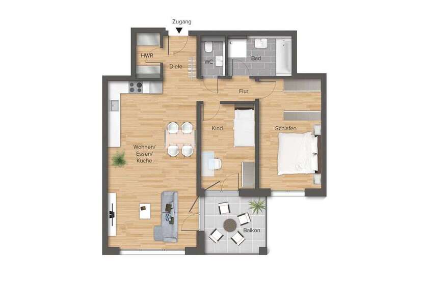 Wohnung zum Kaufen in Rudersberg-Oberndorf 405.000 € 81.65 m²